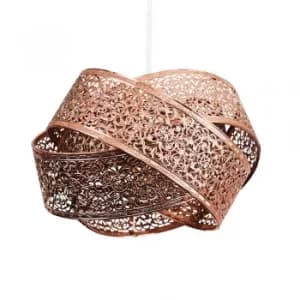 Hacienda Intertwined Pendant Shade in Copper