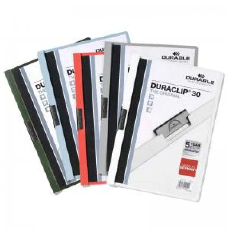 Durable DURACLIP 30 A4 Folder Assorted