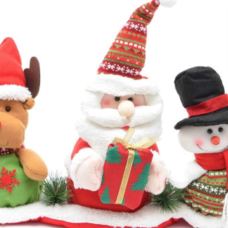 Shatchi 3 Teddy Set Christmas Animatic Party Decoration Multi