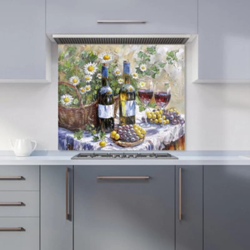 Warren Reed Designer Vineyard Feast: Impressionist's Still Life Kitchen Splashback