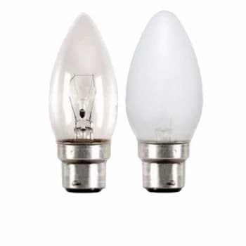 Status 25W Bayonet Cap Candle Bulb - Opal - 10 Pack