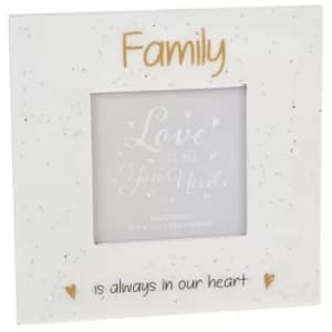 Glitter Words Frame 3x3 Family
