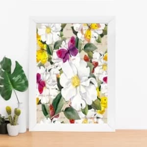 BC259101338 Multicolor Decorative Framed MDF Painting