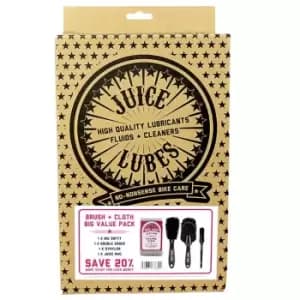 Juice Lubes Mixed Bundle, 3 x Brush & Cloth Pack - Grey