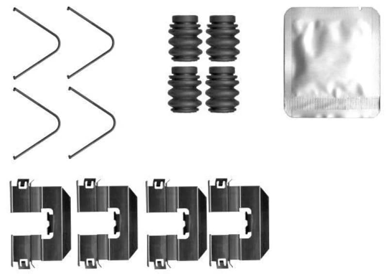 Brake pad fitting kit TEXTAR 82560800