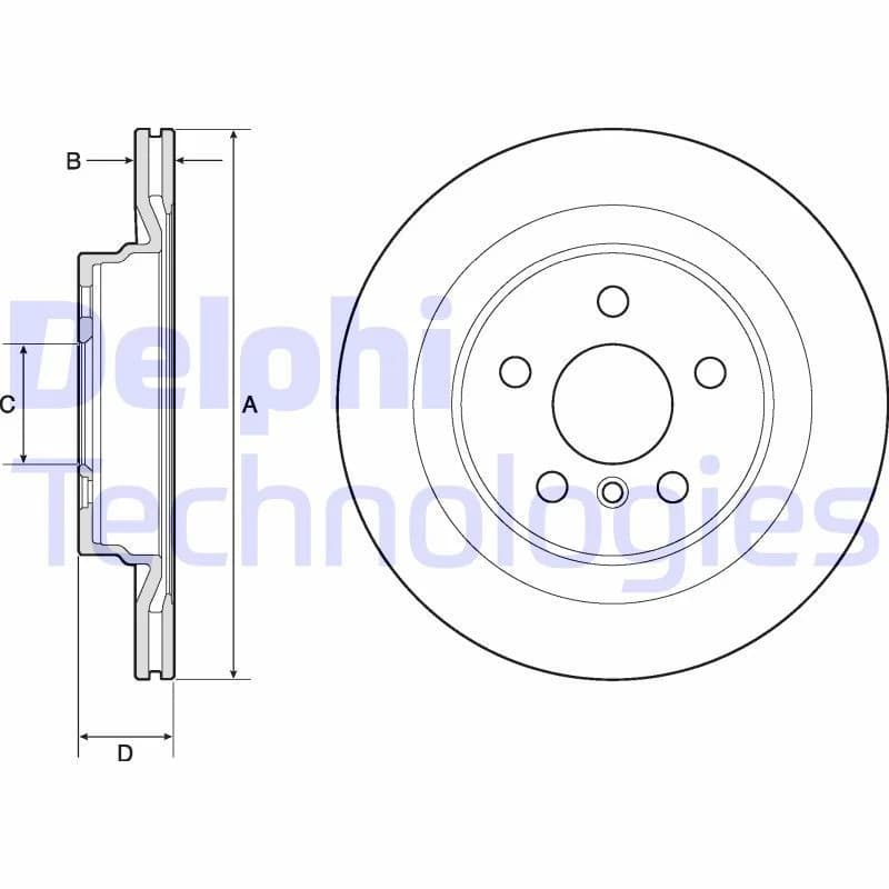 DELPHI Brake disc DELPHI BG4778C