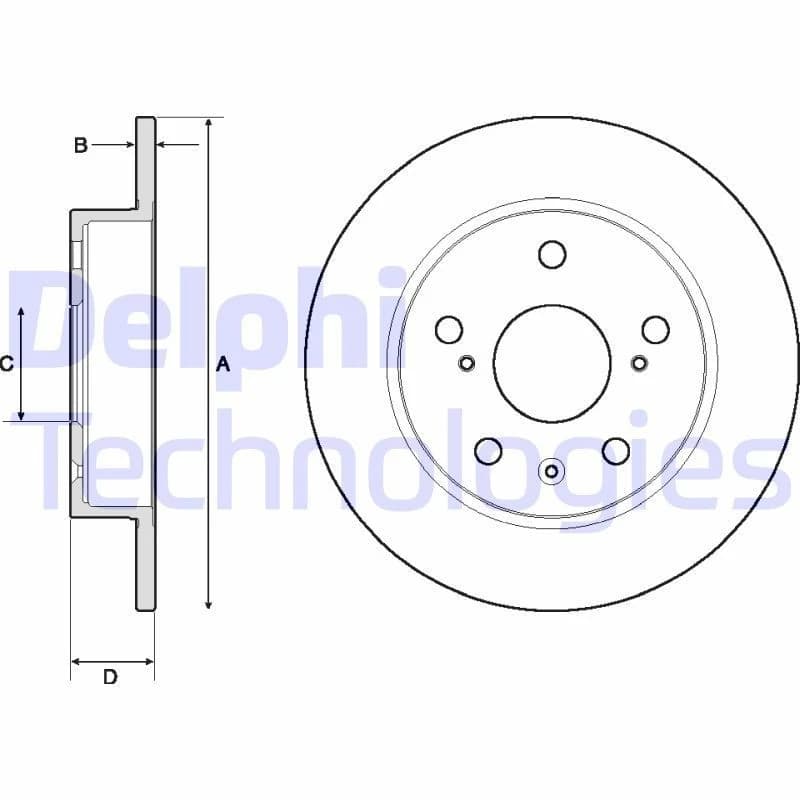 DELPHI Brake disc DELPHI BG4709C