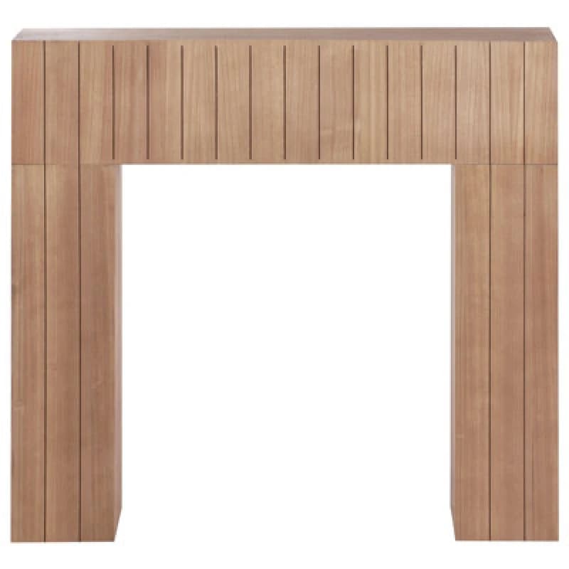 Beliani Fireplace Mantel Bunbury Light Brown