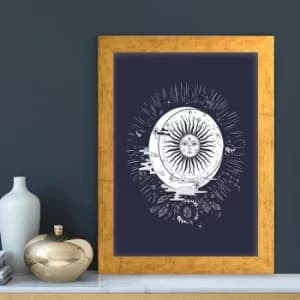 AC10722691371 Multicolor Decorative Framed MDF Painting