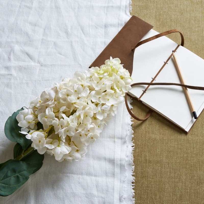 Love Lace White Spear Hydrangea Artificial Flower White