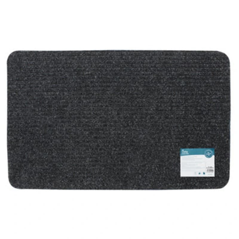 Jvl Delta Scraper Doormat, 50X80Cm, Charcoal