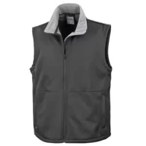 Result Mens Core Soft Shell Bodywarmer Jacket (M) (Black)
