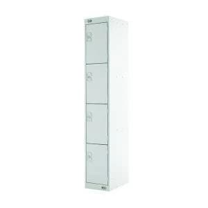 Four Compartment Express Standard Locker D300mm Light Grey Door