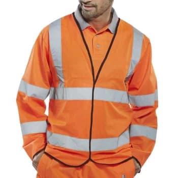 Long Sleeve Jerkin Orange - Size 3XL