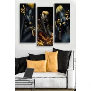 MDF0042 Multicolor Decorative MDF Painting (3 Pieces)