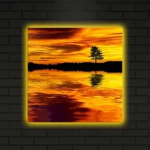 4040DACT-2 Multicolor Decorative LED Lighted Canvas Painting