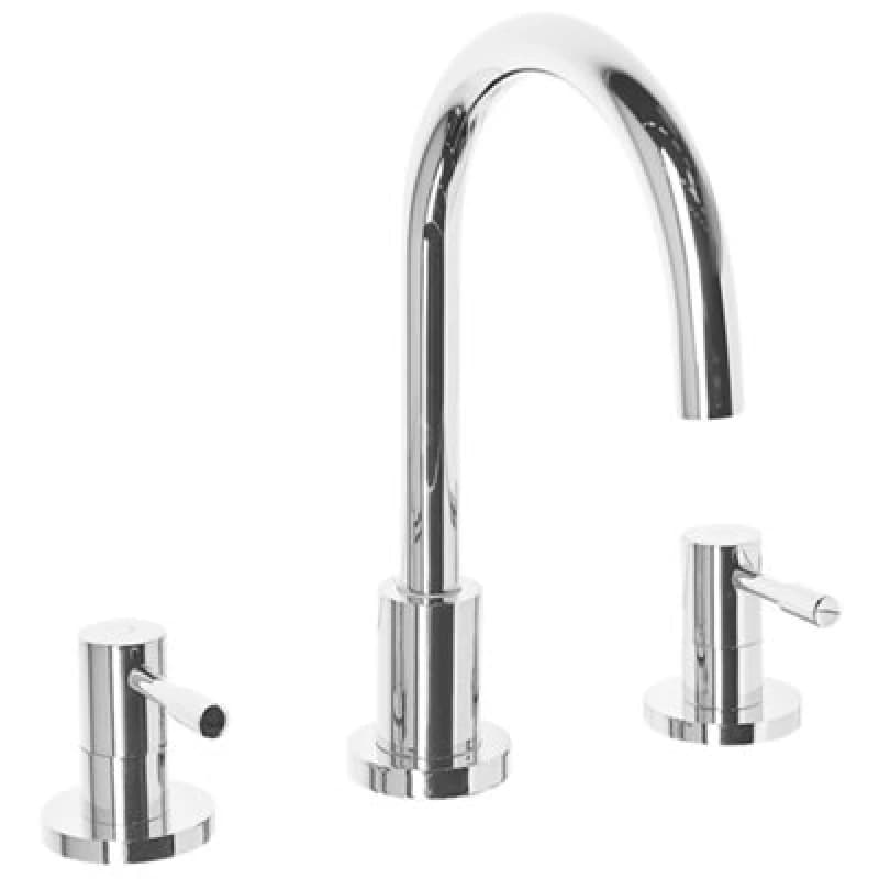 Beliani Basin Mixer Tap Sipi Brass Silver