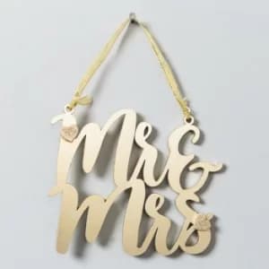 Always & Forever Mr & Mrs Hanging Plaque