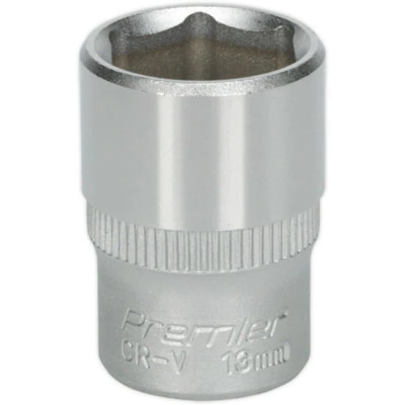 Loops 13mm Forged Steel Drive Socket - 1/4" Square Drive - Chrome Vanadium Socket Metallics