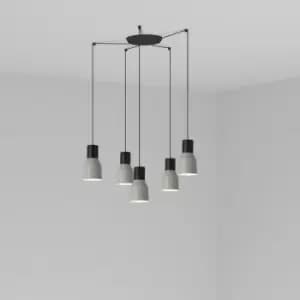 Kombo Cluster Pendant Ceiling Light Grey, E27