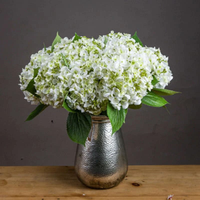 Love Lace White Lace Cap Hydrangea Artificial Flower White