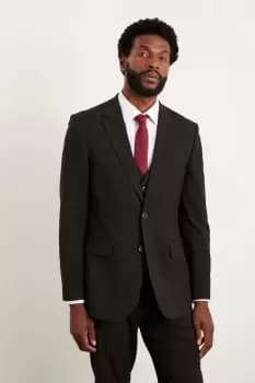 Plus Tailored Fit Black Essential Suit Jacket
