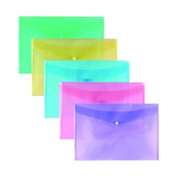 Stud Wallet Pastel Assorted A4 Pack of 25 302208