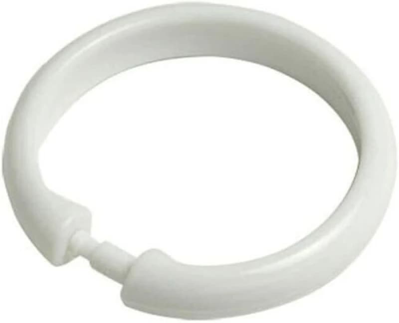 New Edge Blinds White Shower Curtain Ring White