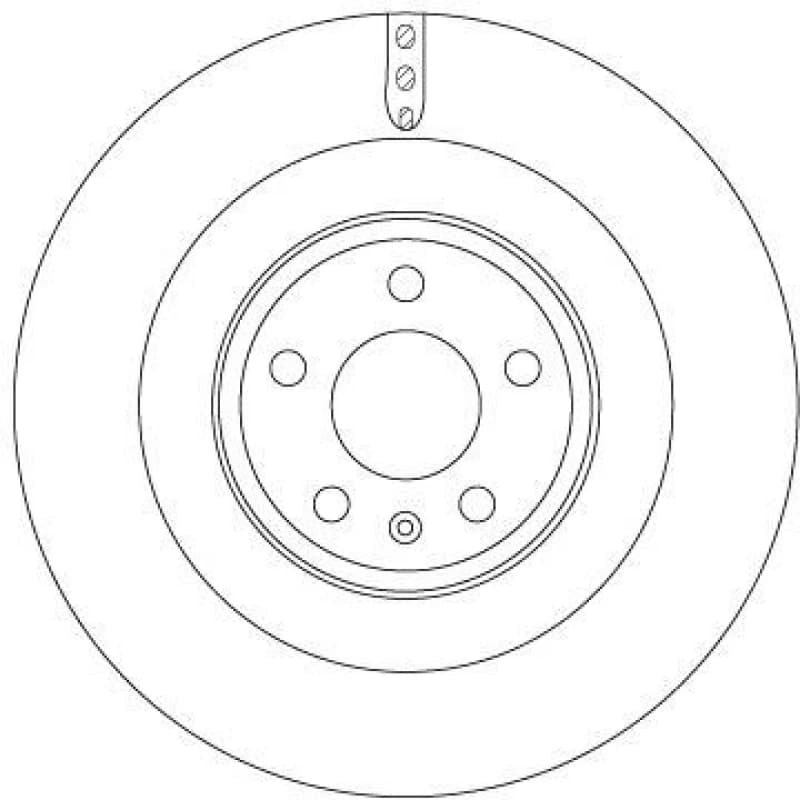 Brake disc TRW DF6343S