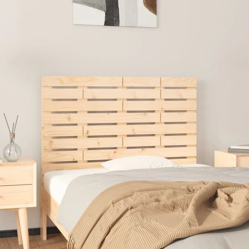Vidaxl Wall Headboard 96X3X63cm Solid Wood Pine, Brown 824723