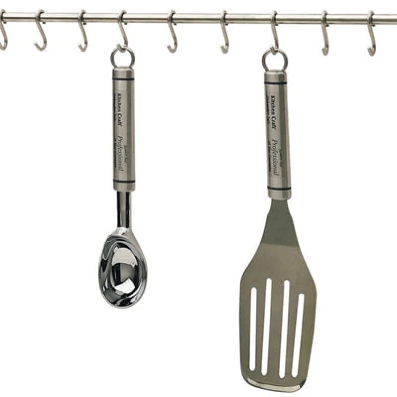 Kitchencraft Stainless Steel Utensil Hanging Rack Silver