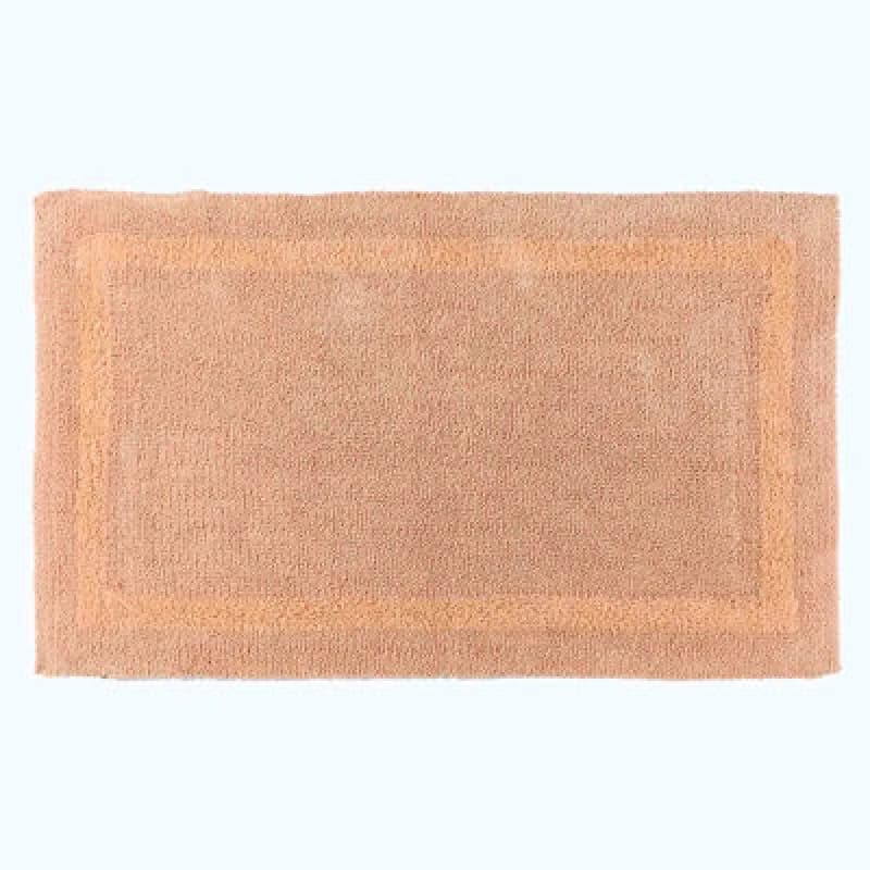Homescapes Luxury Reversible Extra Large Bath Mat - Peach