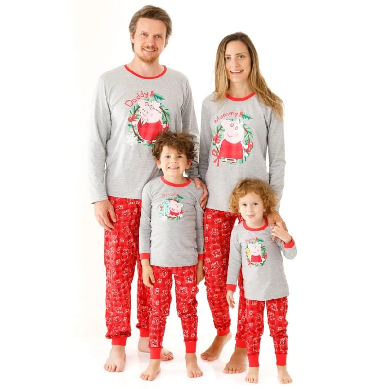 Peppa Pig Long Sleeve Long Leg Pyjama Set Red