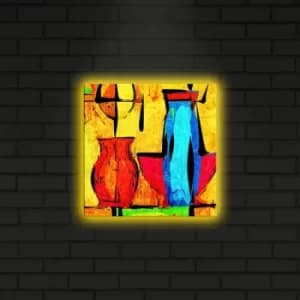 2828DACT-4 Multicolor Decorative LED Lighted Canvas Painting