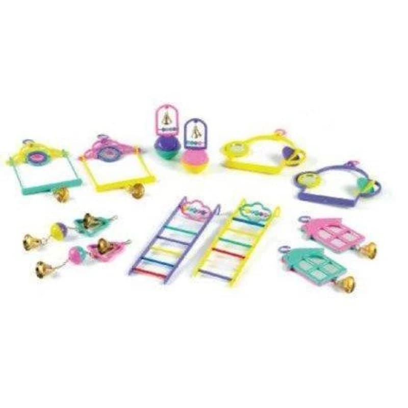 North East Pet Shop Classic Popular Bird Toys Assortment x12 - Case of 12