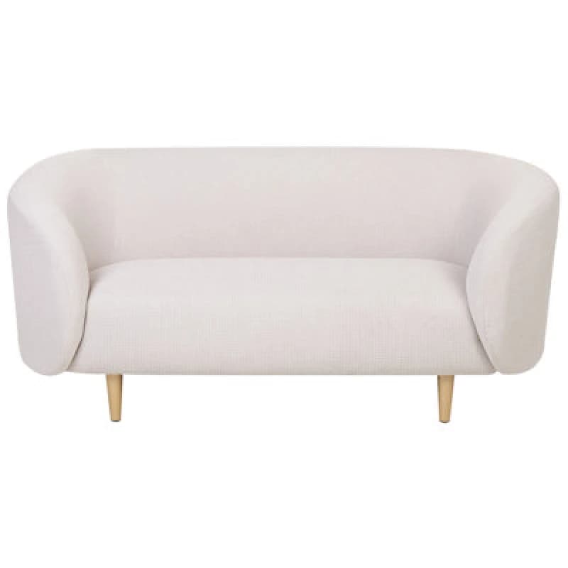Beliani Sofa 2 Seater Loen Fabric Light Beige