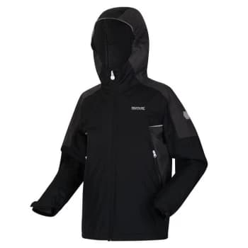Regatta Hurdle IV Waterproof Jacket - Black/Ash