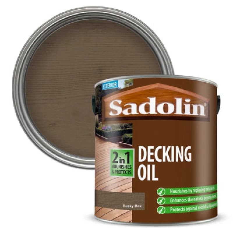 Sadolin 2 In 1 Decking Oil - Dusky Oak - 2.5L