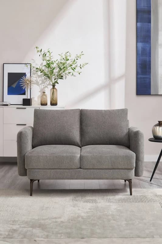 More4Homes Sofia 2 Seater Fabric Sofa Mocha