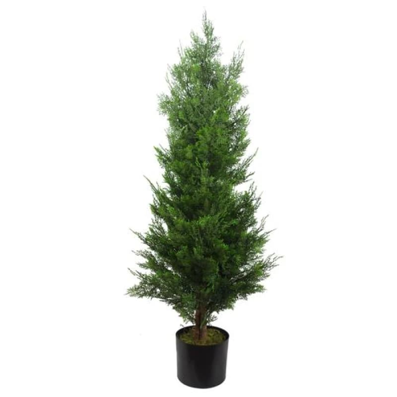 Leaf 120cm Artificial Cypress Topiary Green