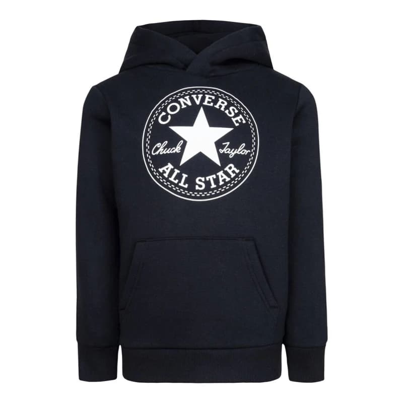 Converse Soft Hoodie Black Cotton 10/12Y (138 to 150CM)