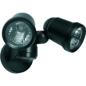 Wickes Halogen Black Twinspot Floodlight - 42W