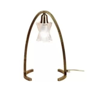 Alaska Table 1 Light G9, Antique Brass