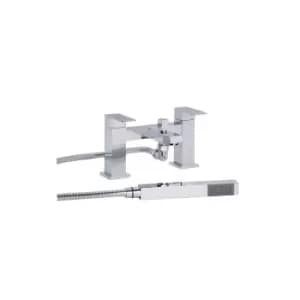 Chrome Bath Shower Mixer Tap - Cube
