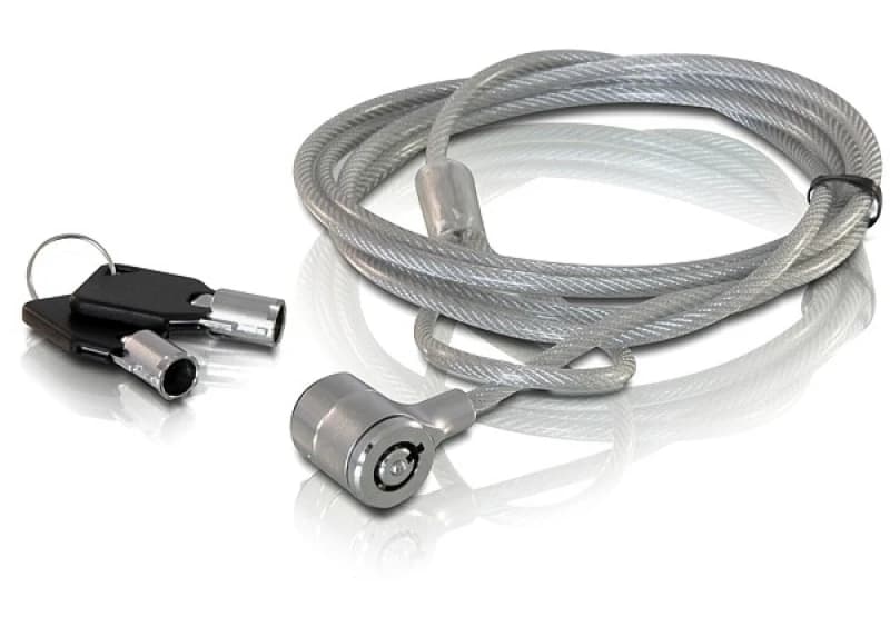 DeLOCK Notebook security lock with key cable lock 1.8 m