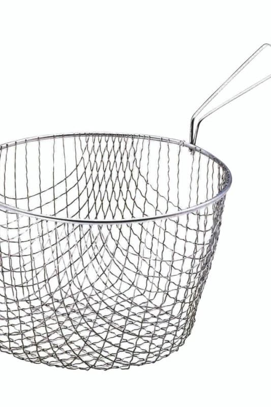 Kitchencraft Extra Deep Chip Basket for 20cm (8") Pan, Tagged Mid Grey
