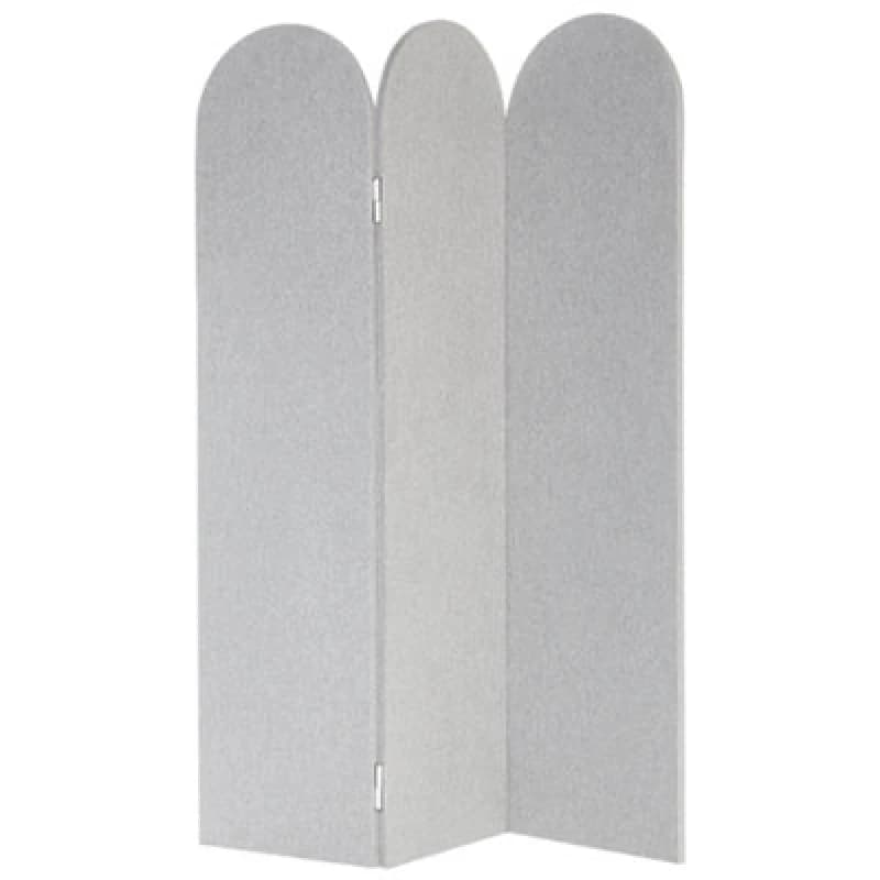 Beliani Office Divider Room Divider Slimmy Light Grey