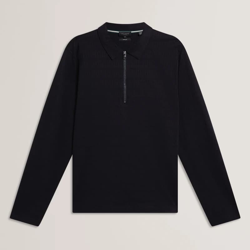 Ted Baker Ted LS Text StrpHZip Sn62 Navy male S (2)