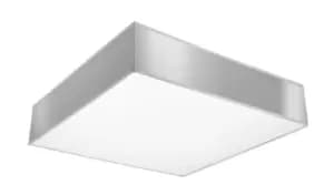 Horus Square Flush Light Grey 25cm E27