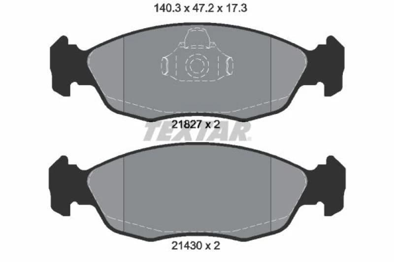 Brake pad set TEXTAR 2182702